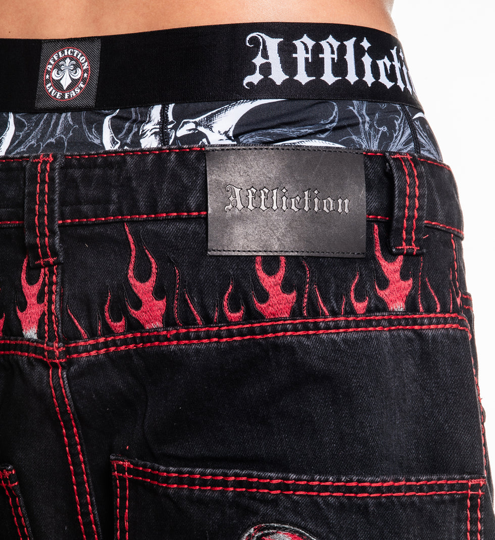 Extra Wide Flameful Faith Pants – Affliction Clothing