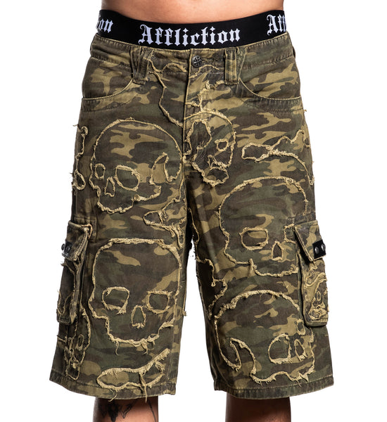 Wide Leg Skull Camo Short – Affliction Clothing