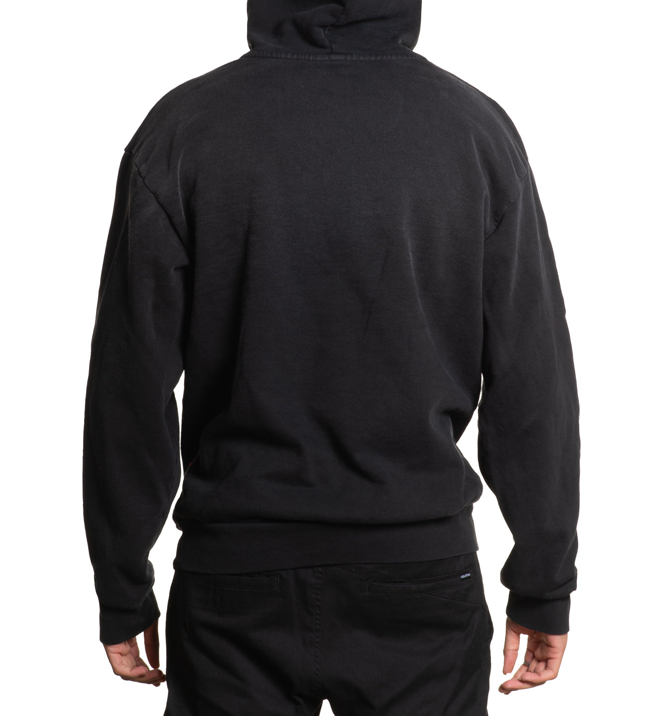 Mens Hooded Sweatshirts - Black Night Po Hood