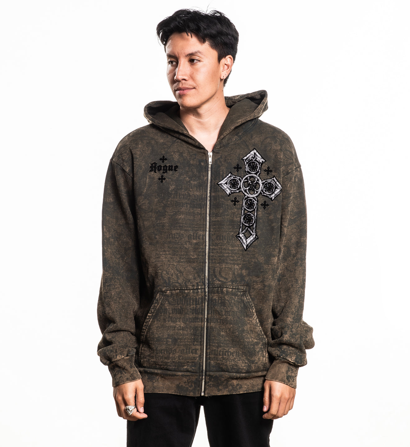 Rogue Crossed Zip-Up Hoodie
