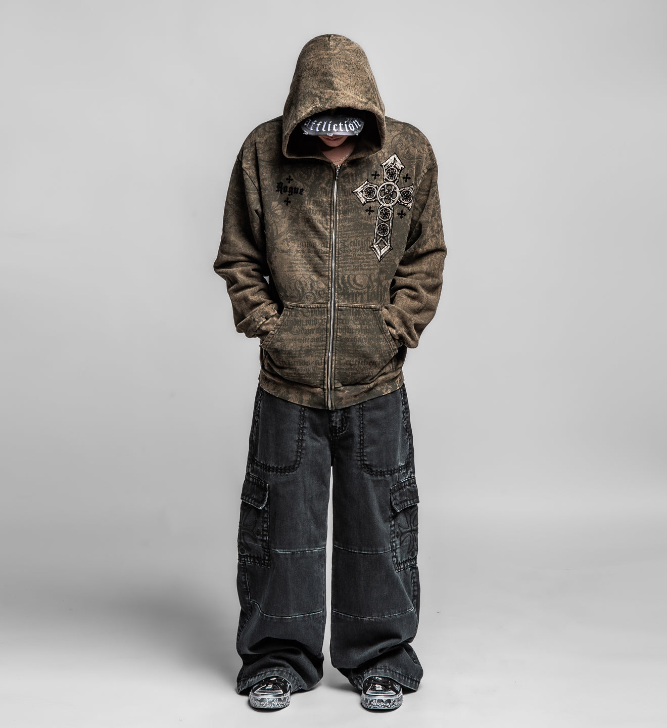 Rogue Crossed Zip-Up Hoodie – Affliction Clothing
