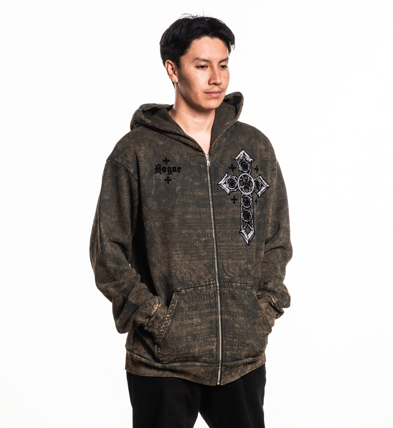 Rogue Crossed Zip-Up Hoodie