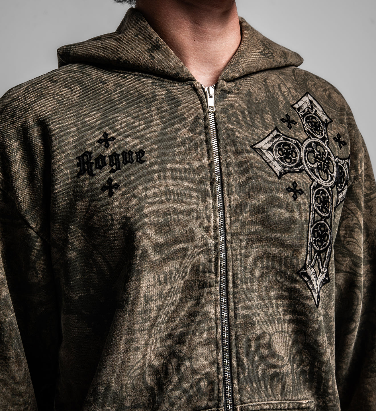 Rogue Crossed Zip-Up Hoodie – Affliction Clothing