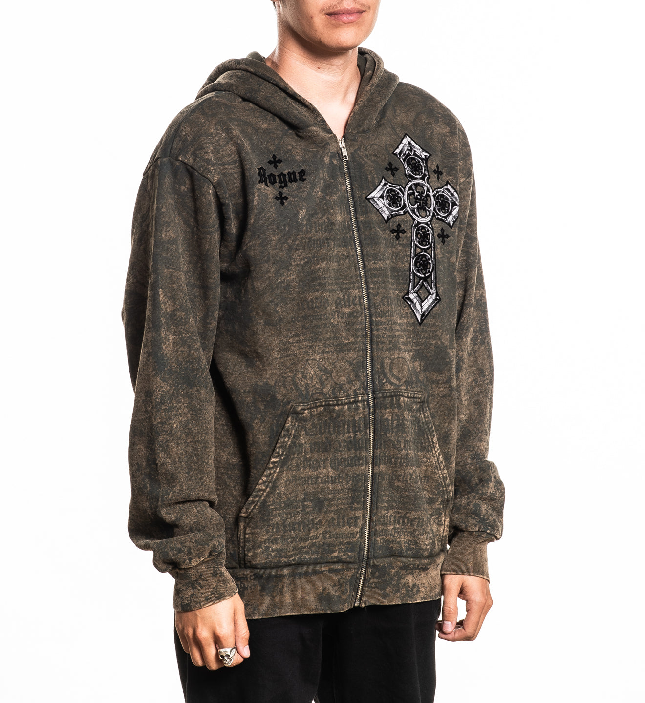 Rogue Crossed Zip-Up Hoodie