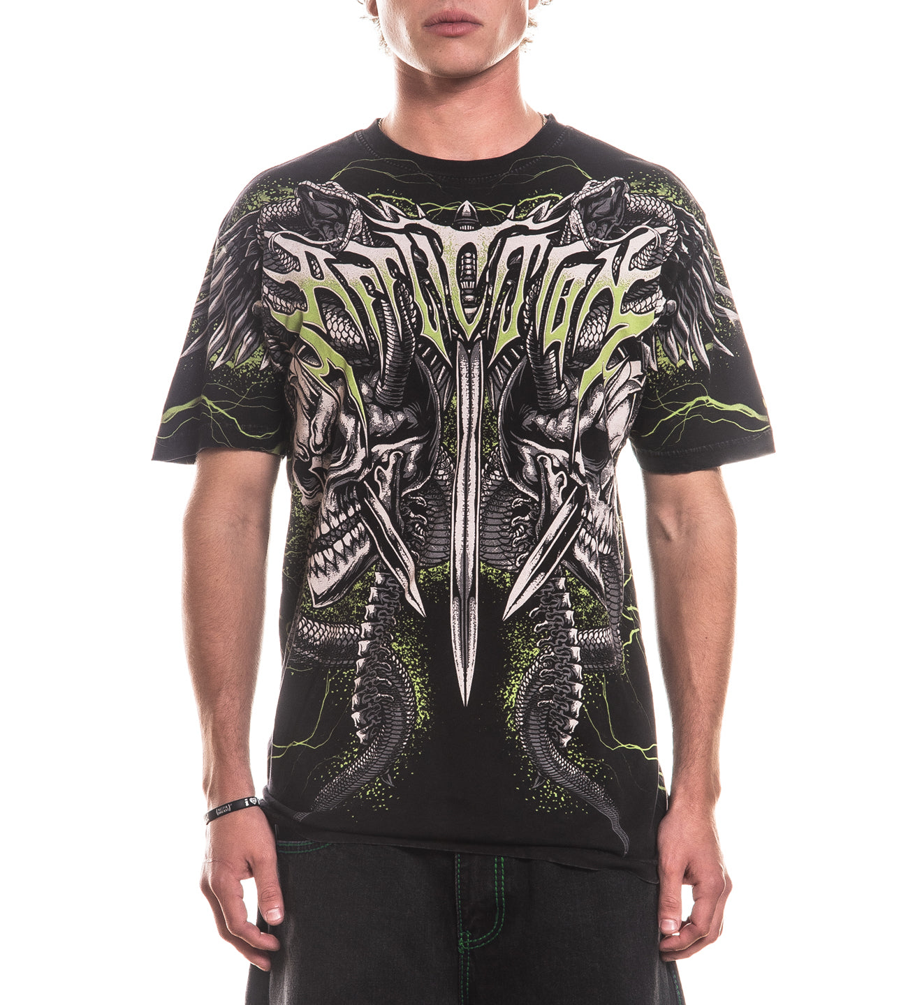 Affliction Men's Graphic T-Shirt - Short Sleeve, Bold Art Tee For Moto & Rock Style