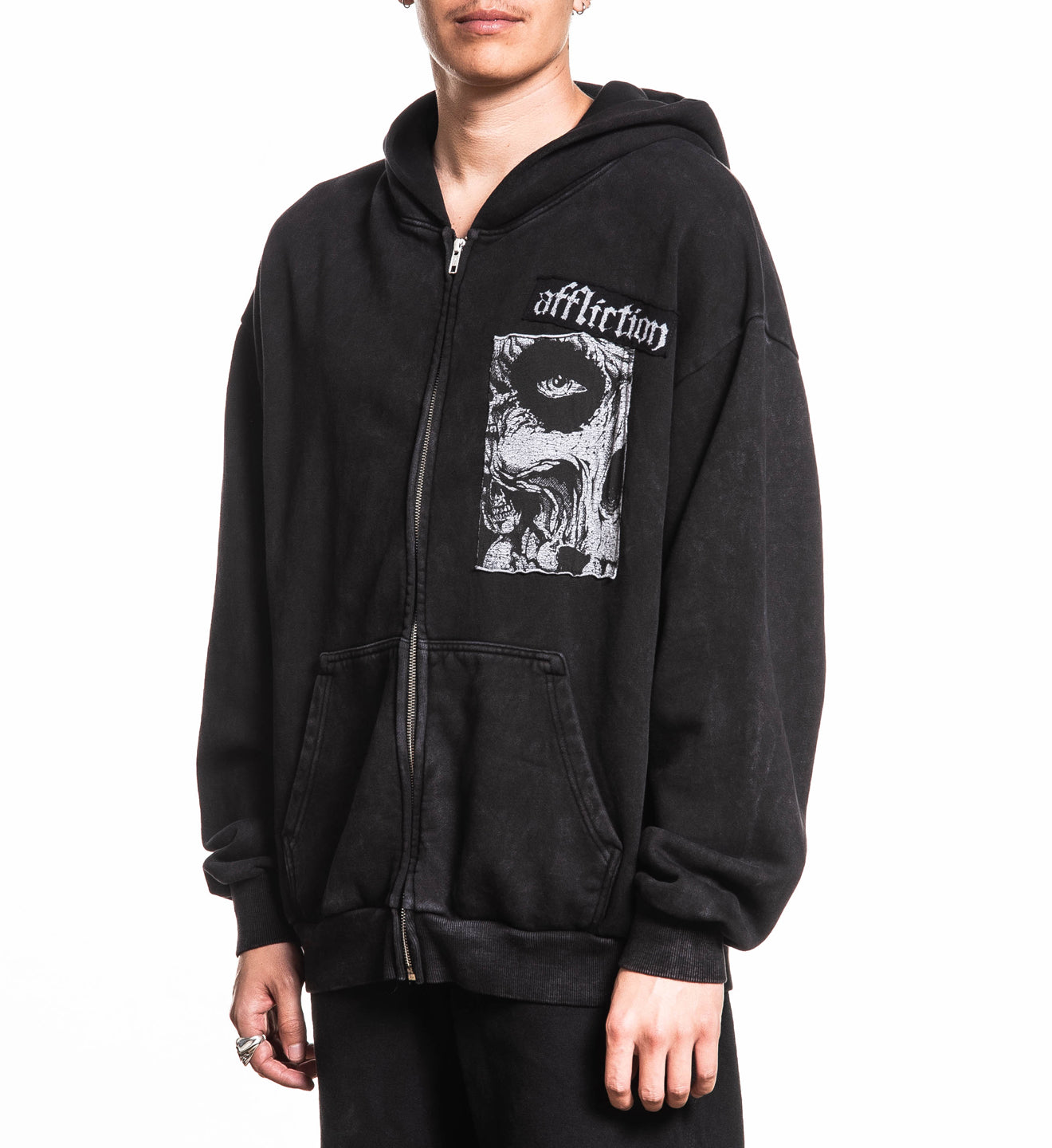 Misfits Skully Zip Hood – Affliction Clothing