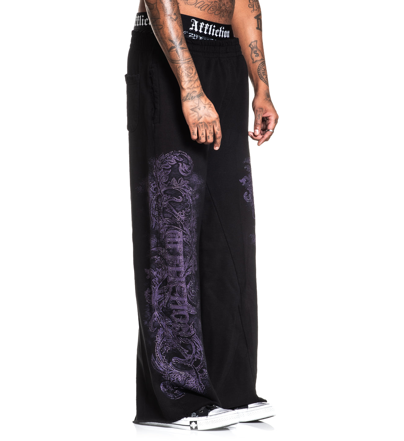 Winged Up Wide Leg Pant