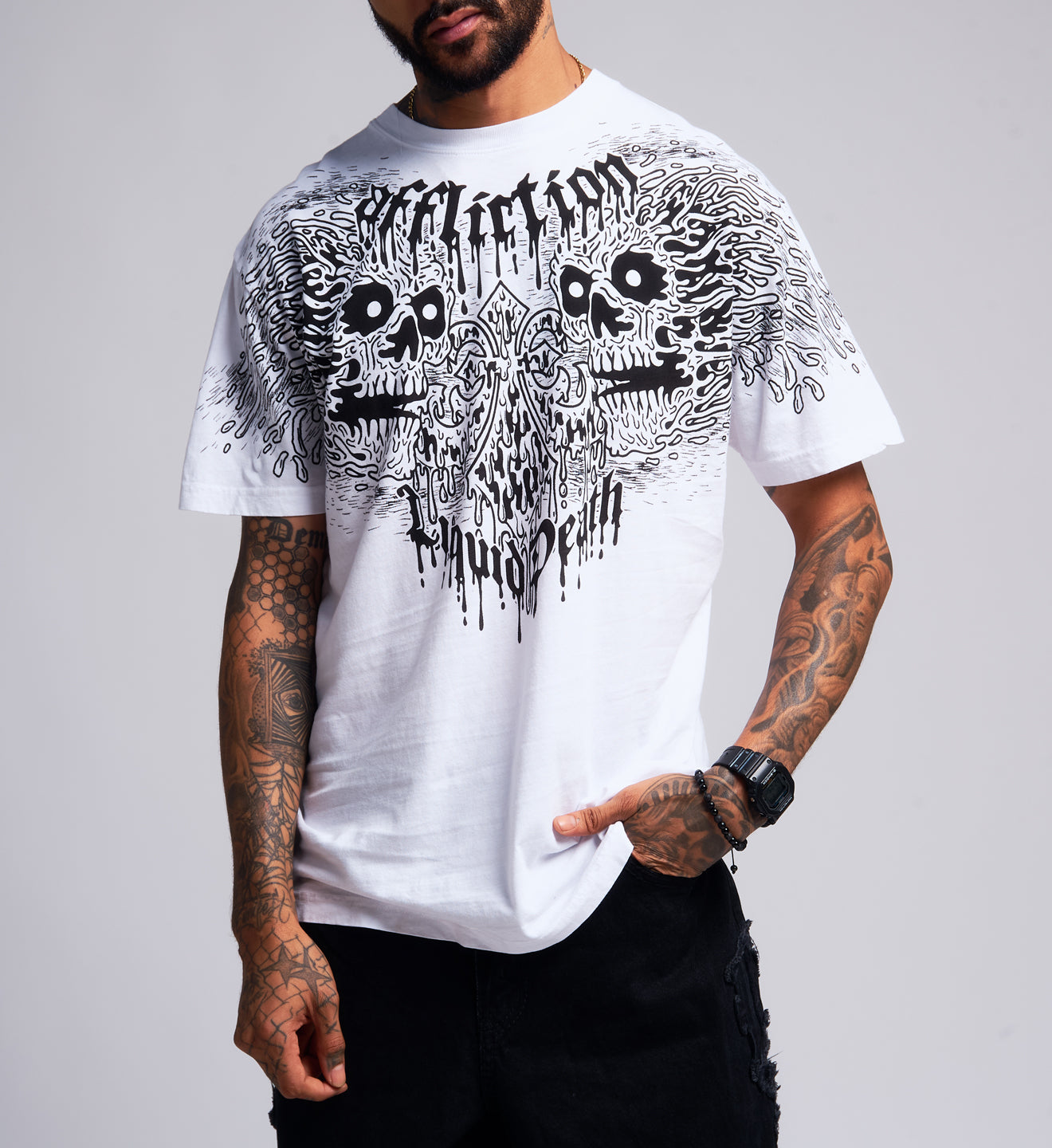Liquid Death Skulls Tee