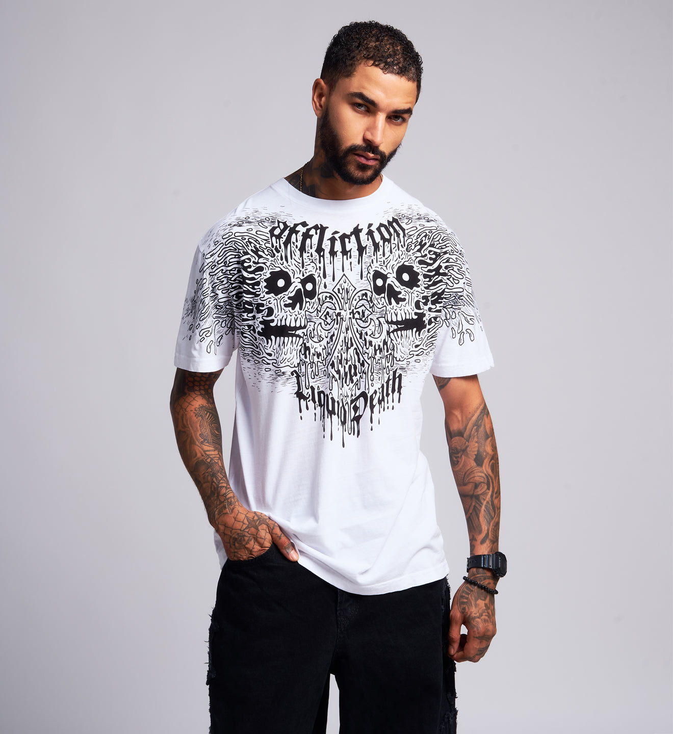 Liquid Death Skulls Tee