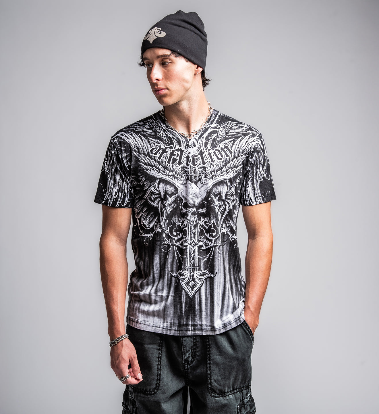 Death Eyes V Neck Tee