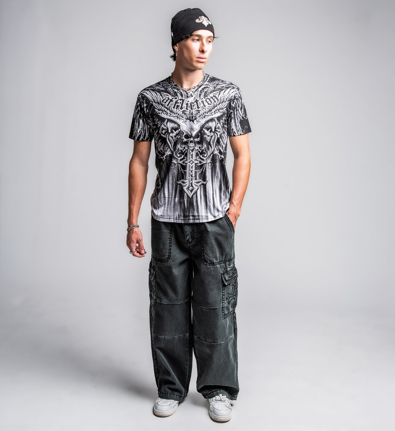 Death Eyes V Neck Tee