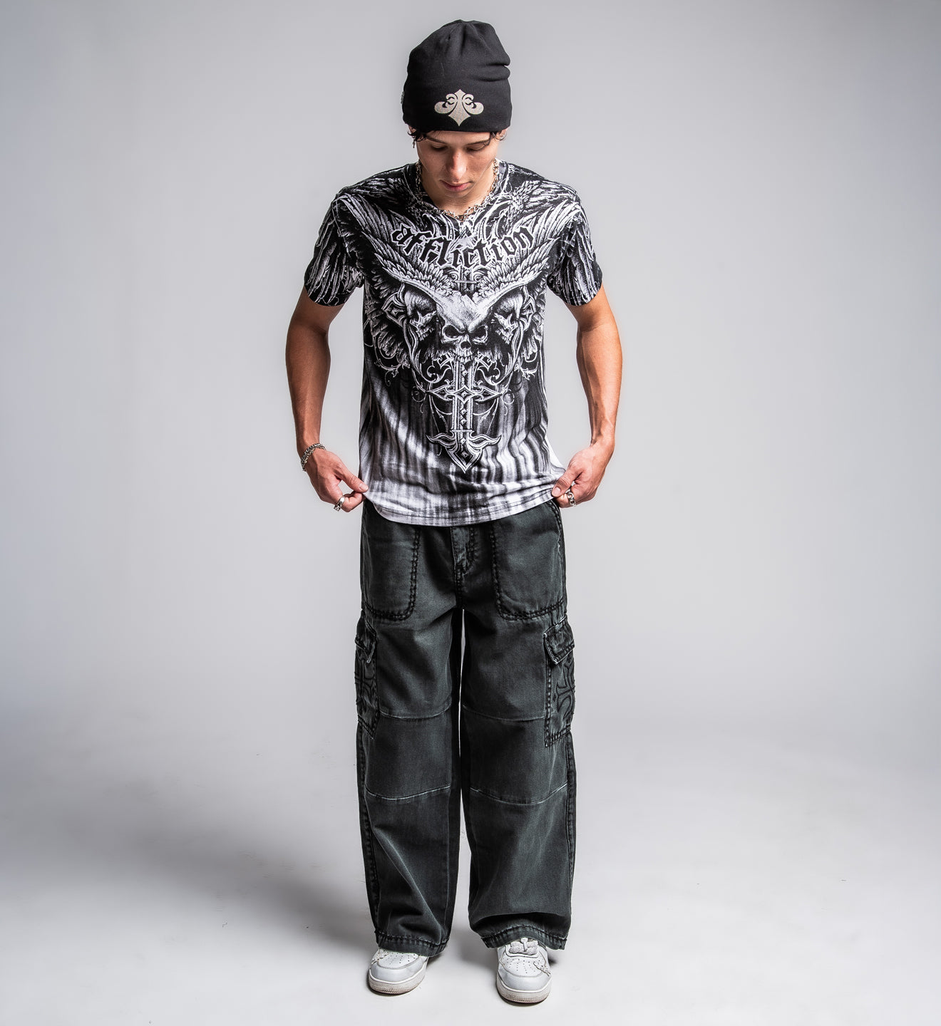 Death Eyes V Neck Tee