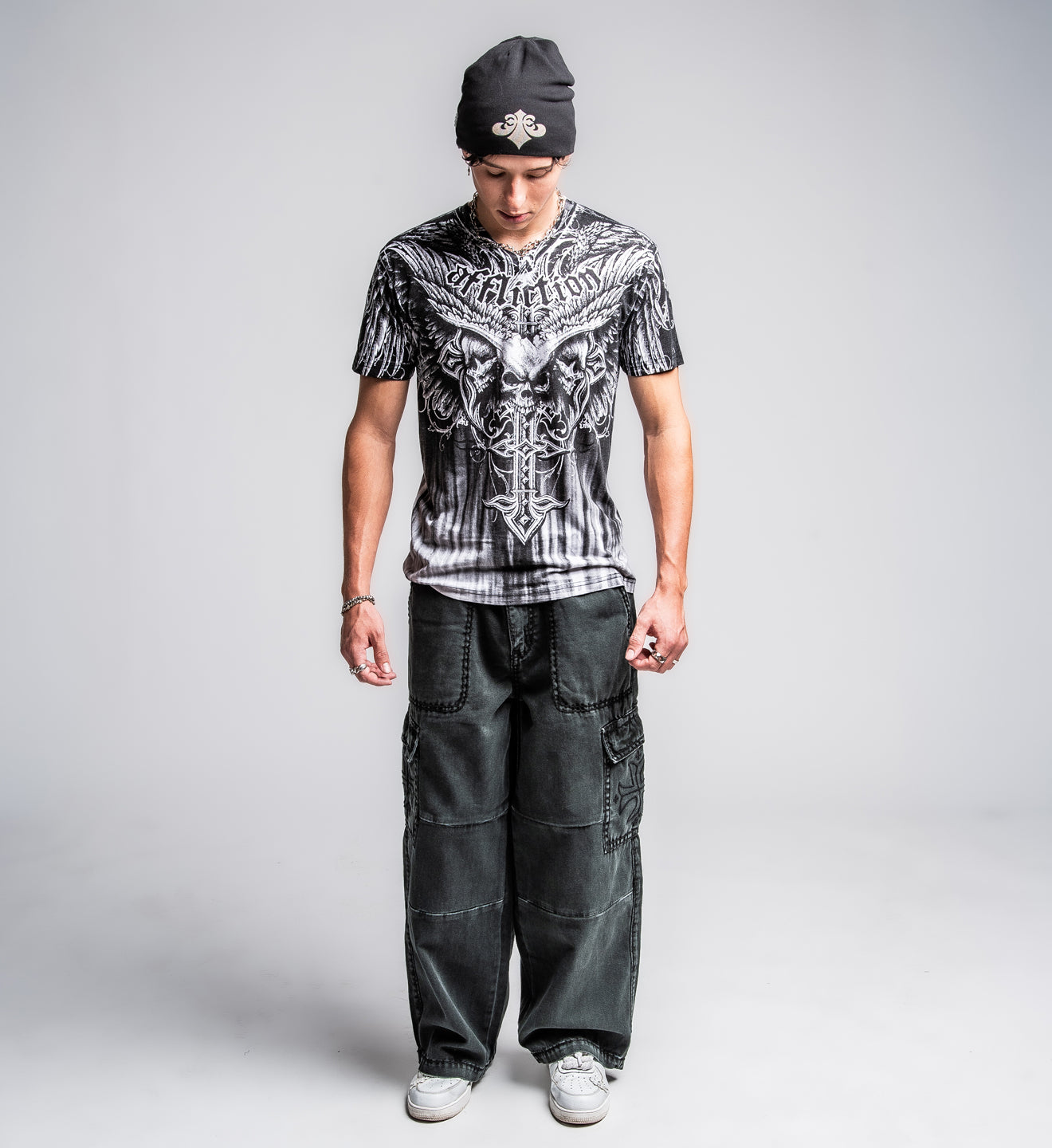 Death Eyes V Neck Tee