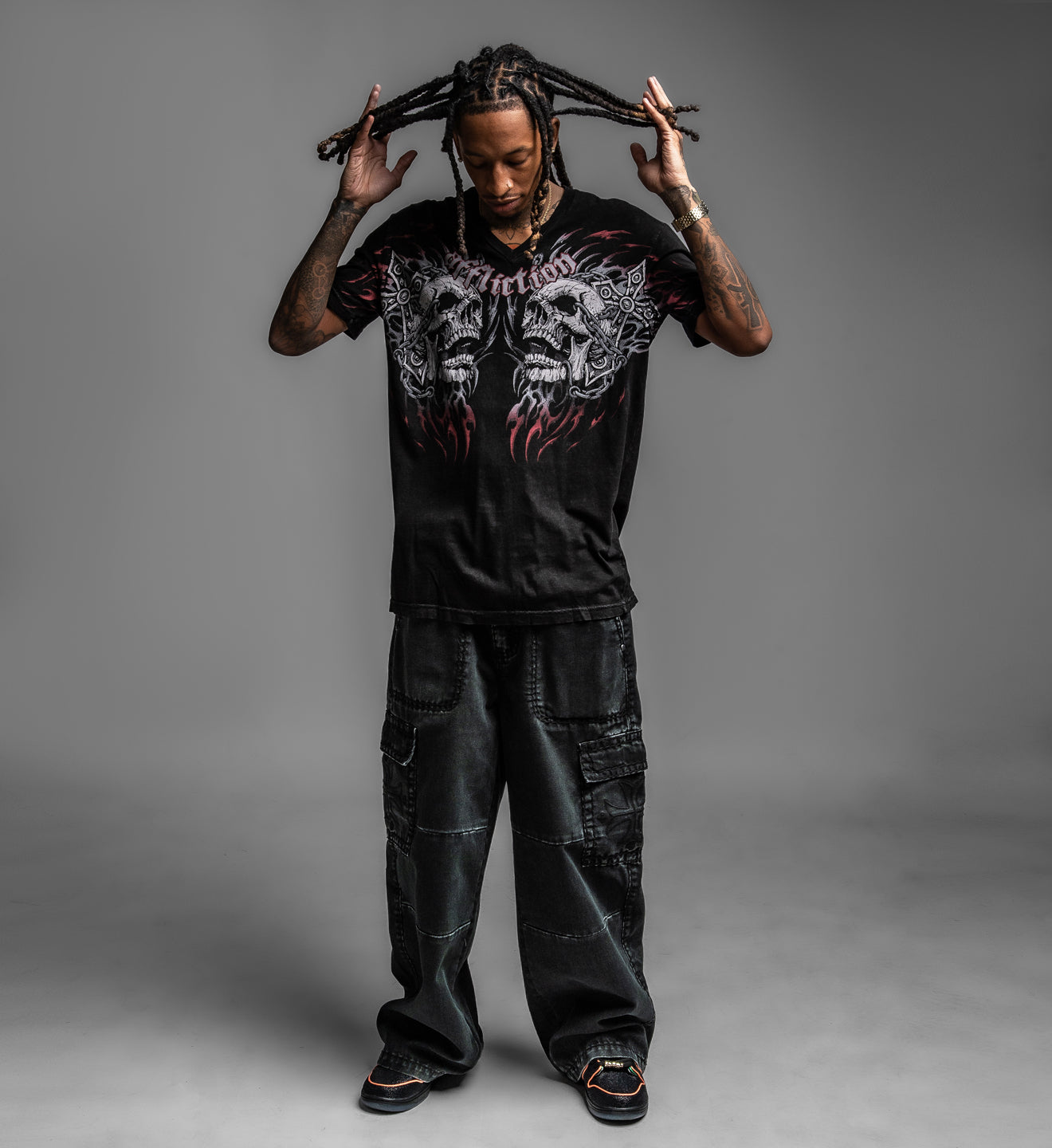 Destruction V Neck Tee