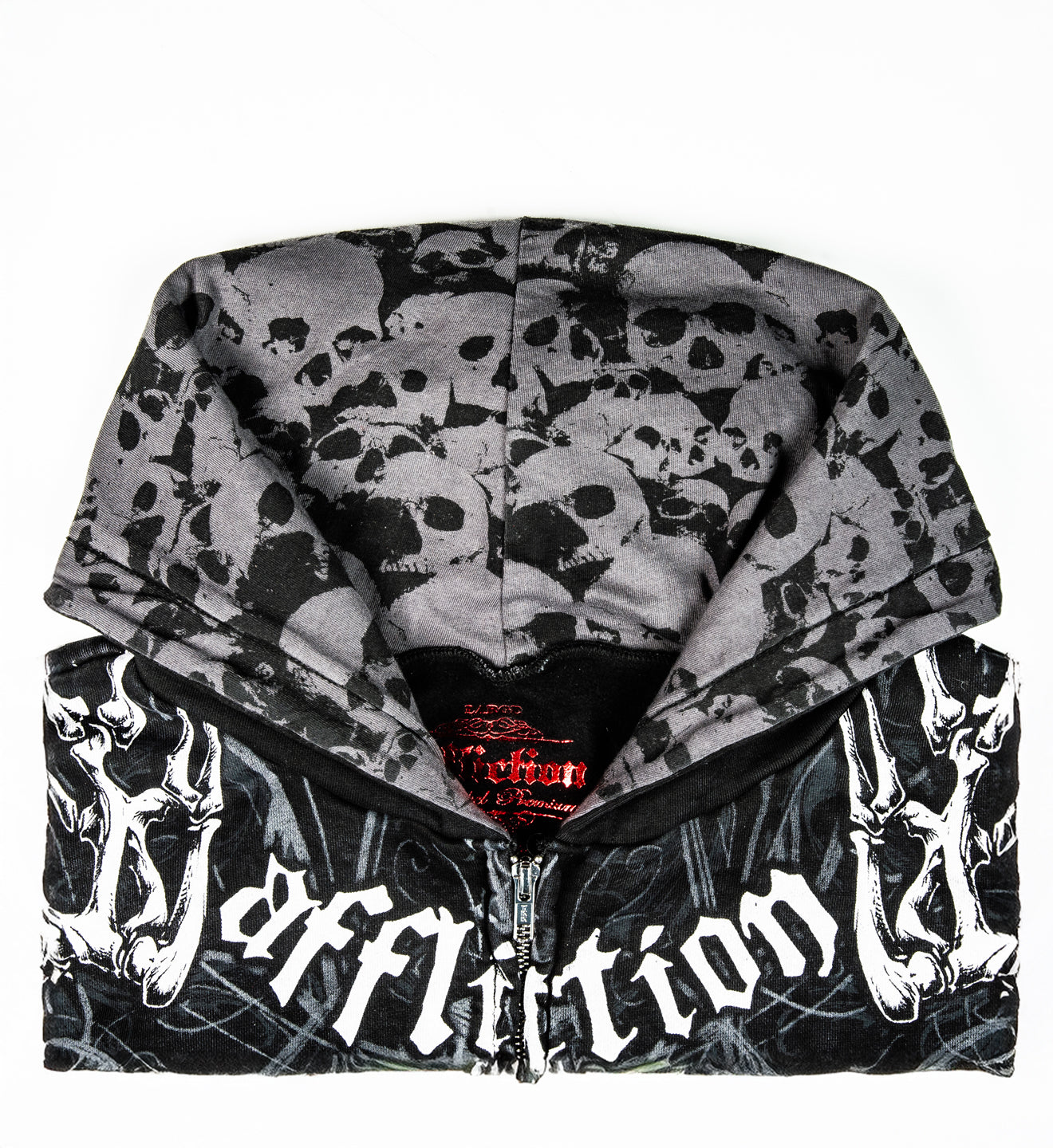 Skeleton Zip-up Hood