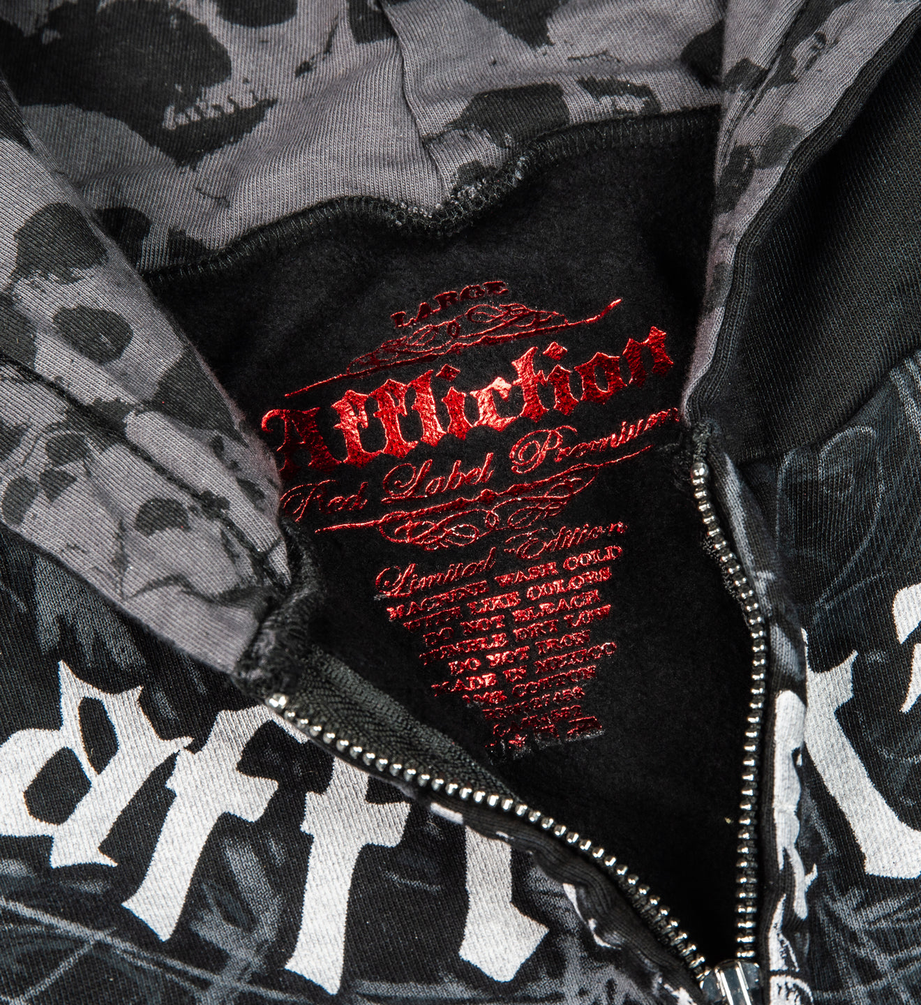 Skeleton Zip-up Hood