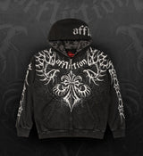 Skeleton Zip-up Hood