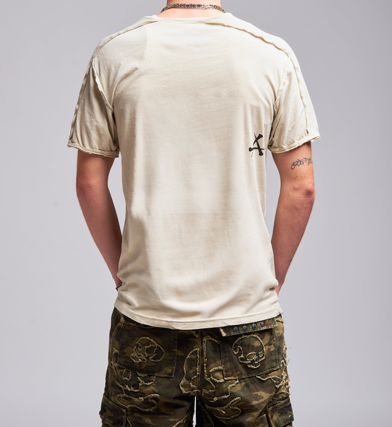 Death Eyes Slit Neck Tee