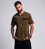 Indian Chief Vneck Henley