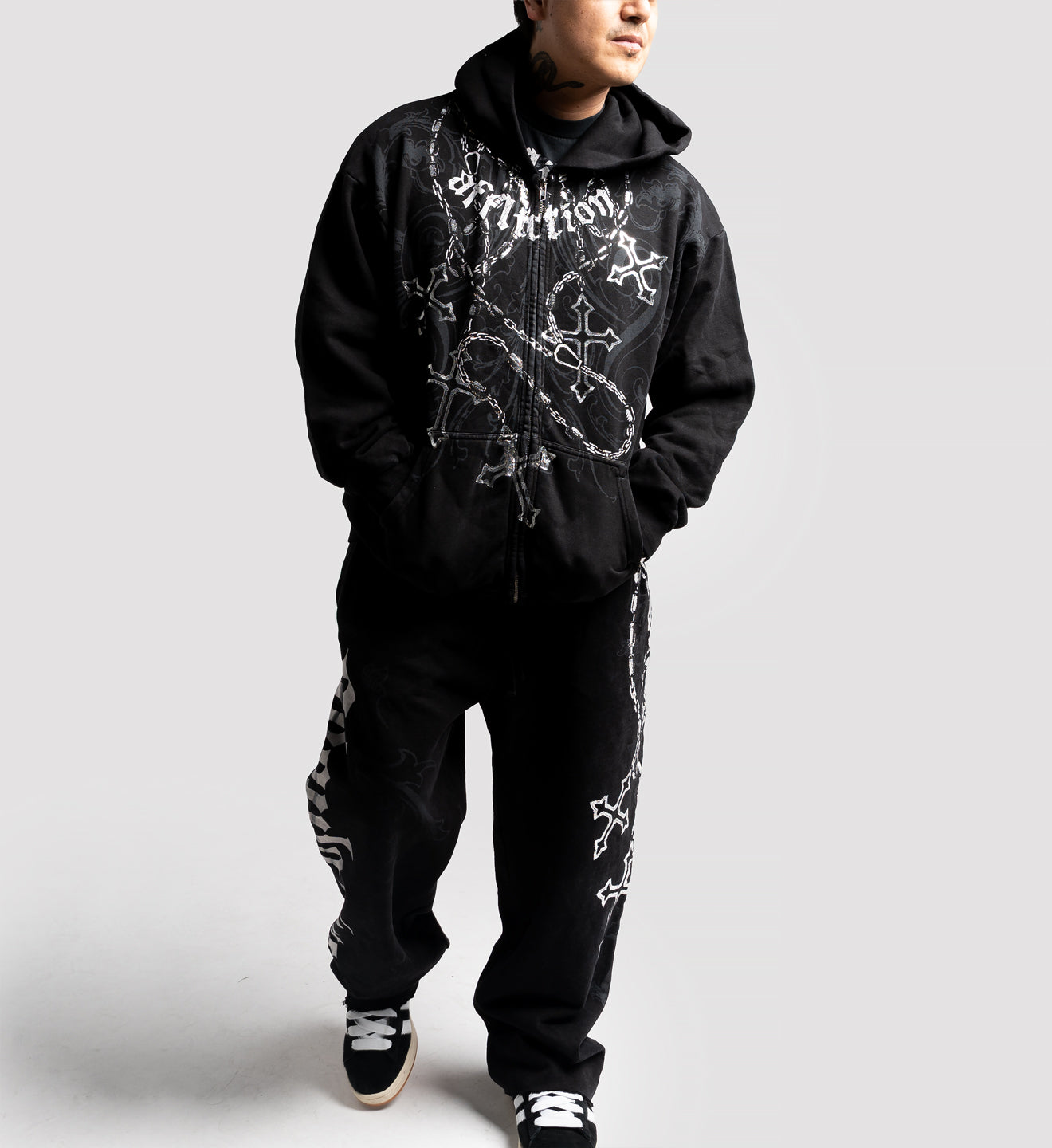 Regulo Caro Rosary Zip Hood