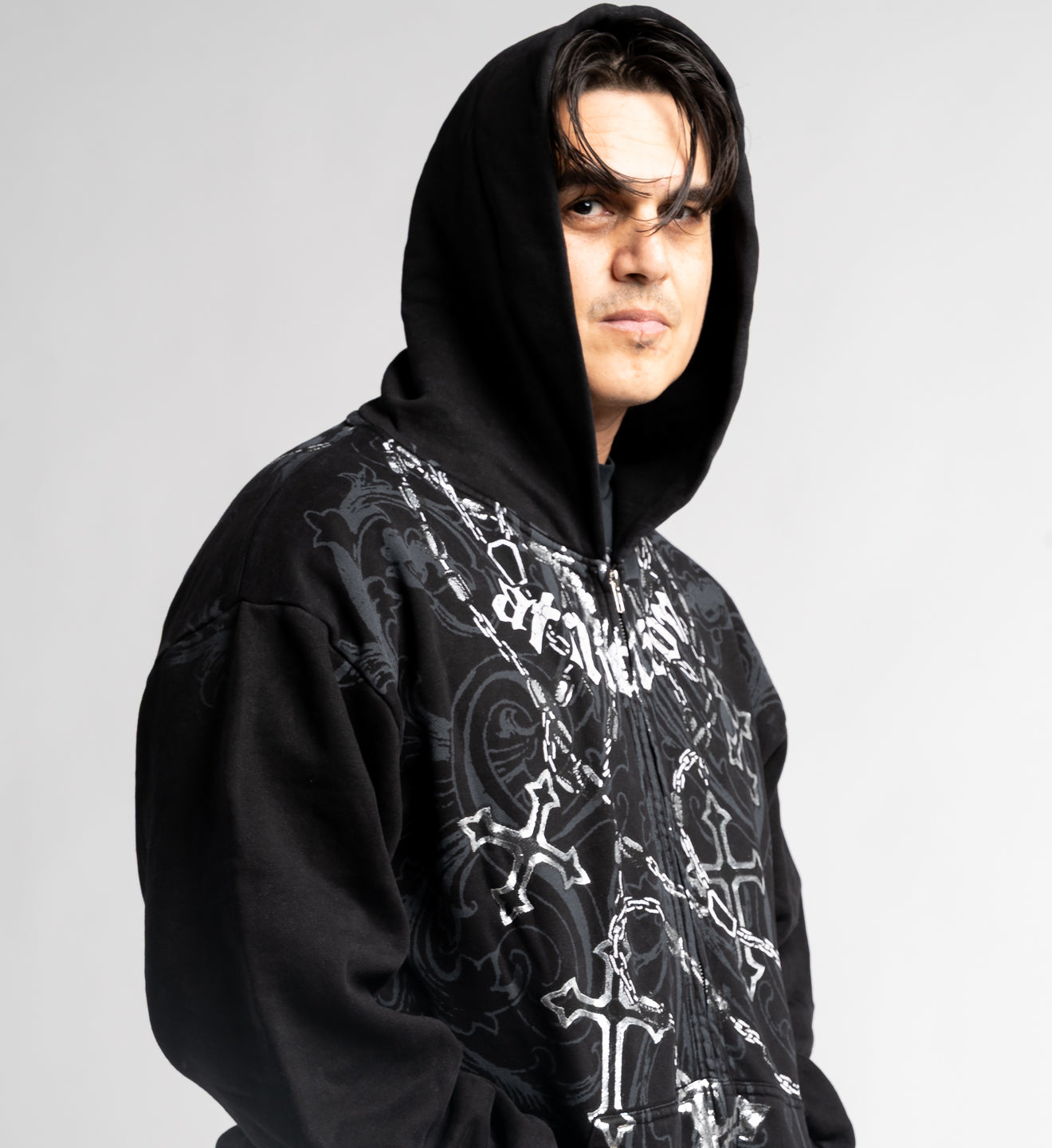 Regulo Caro Rosary Zip Hood