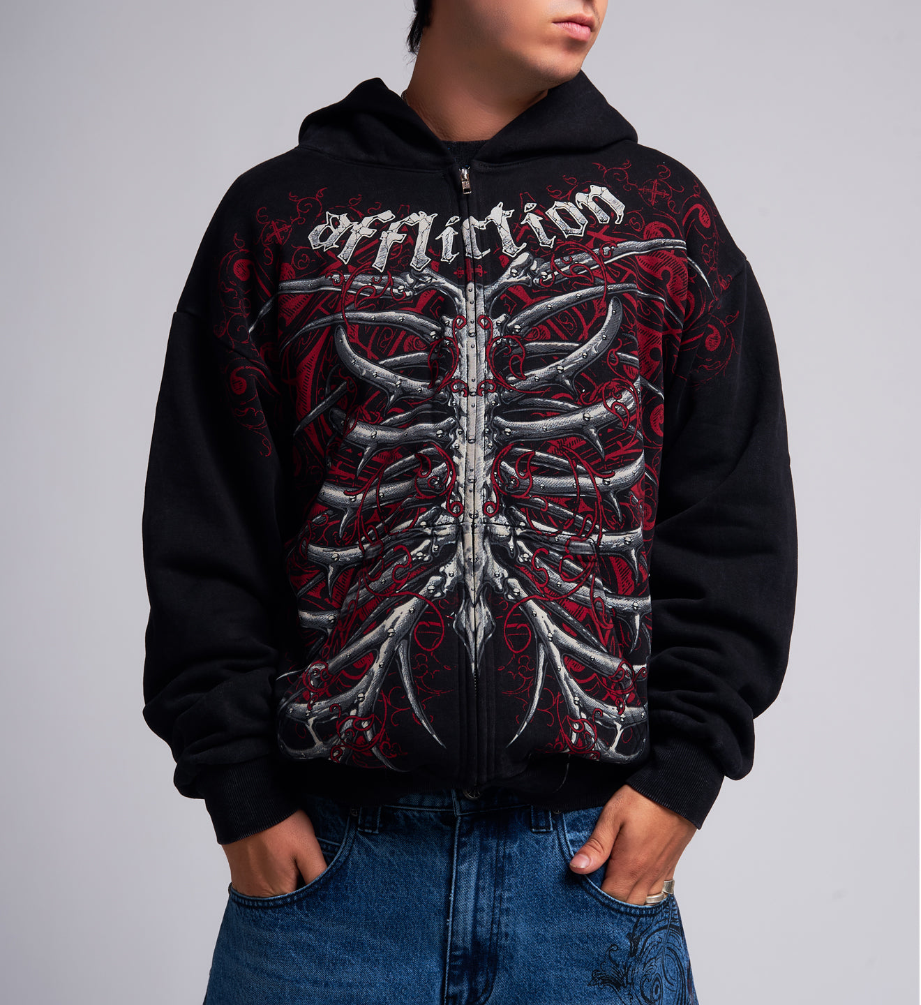 South Arcade Bone Zip Hood
