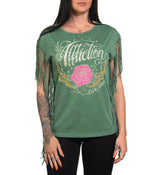 AC Rose Wings Fringe Tank