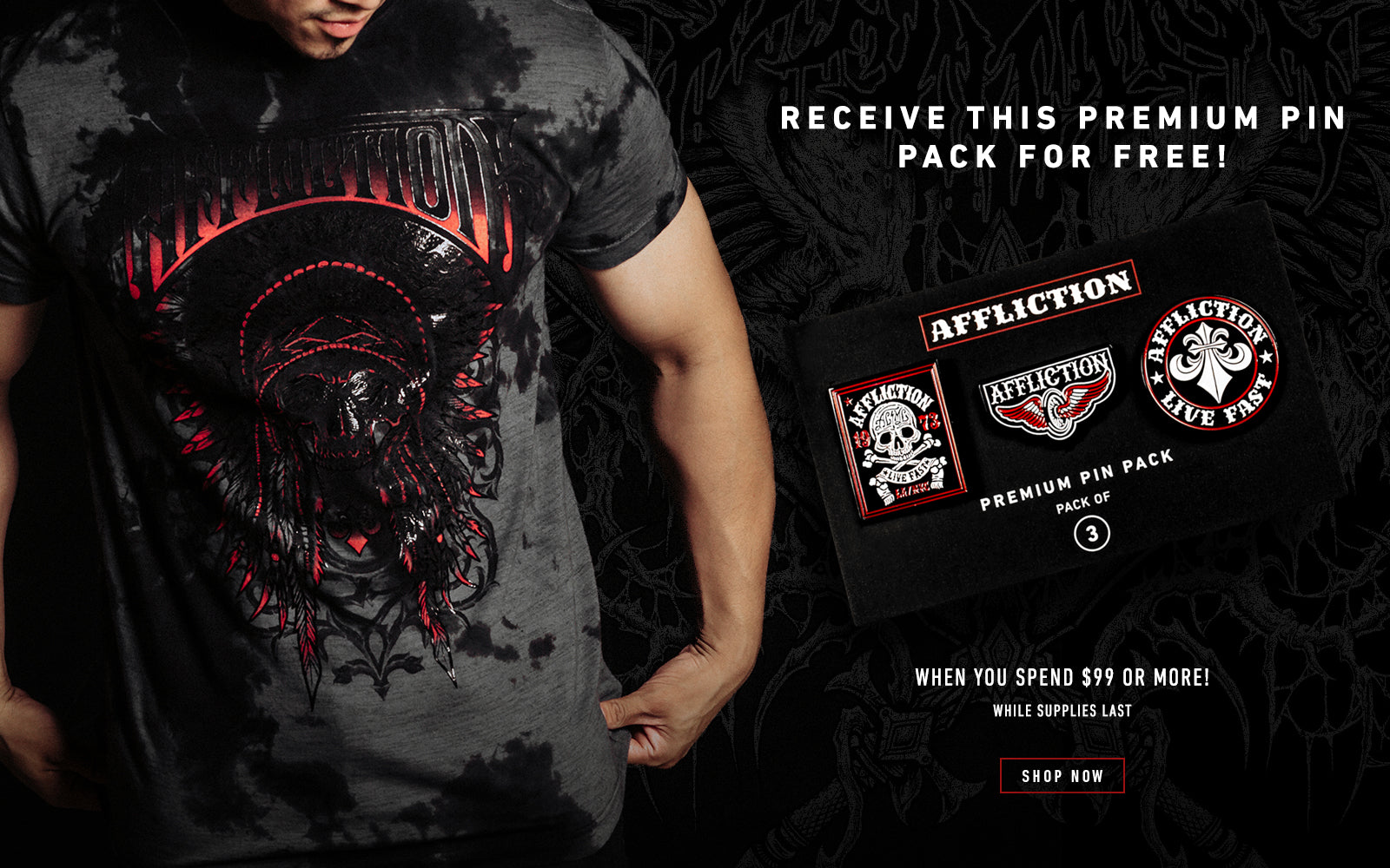 Affliction Rings Affliction - Alternative Clothing, Unique Apparel, Edgy Style
