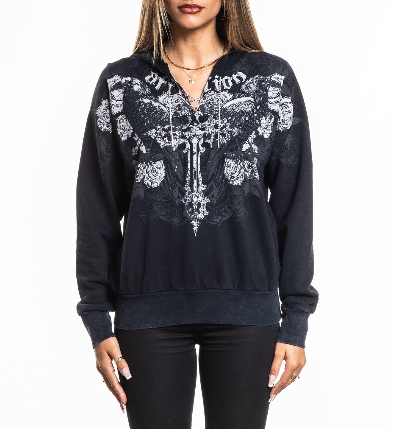 Rumination Tie up Hood