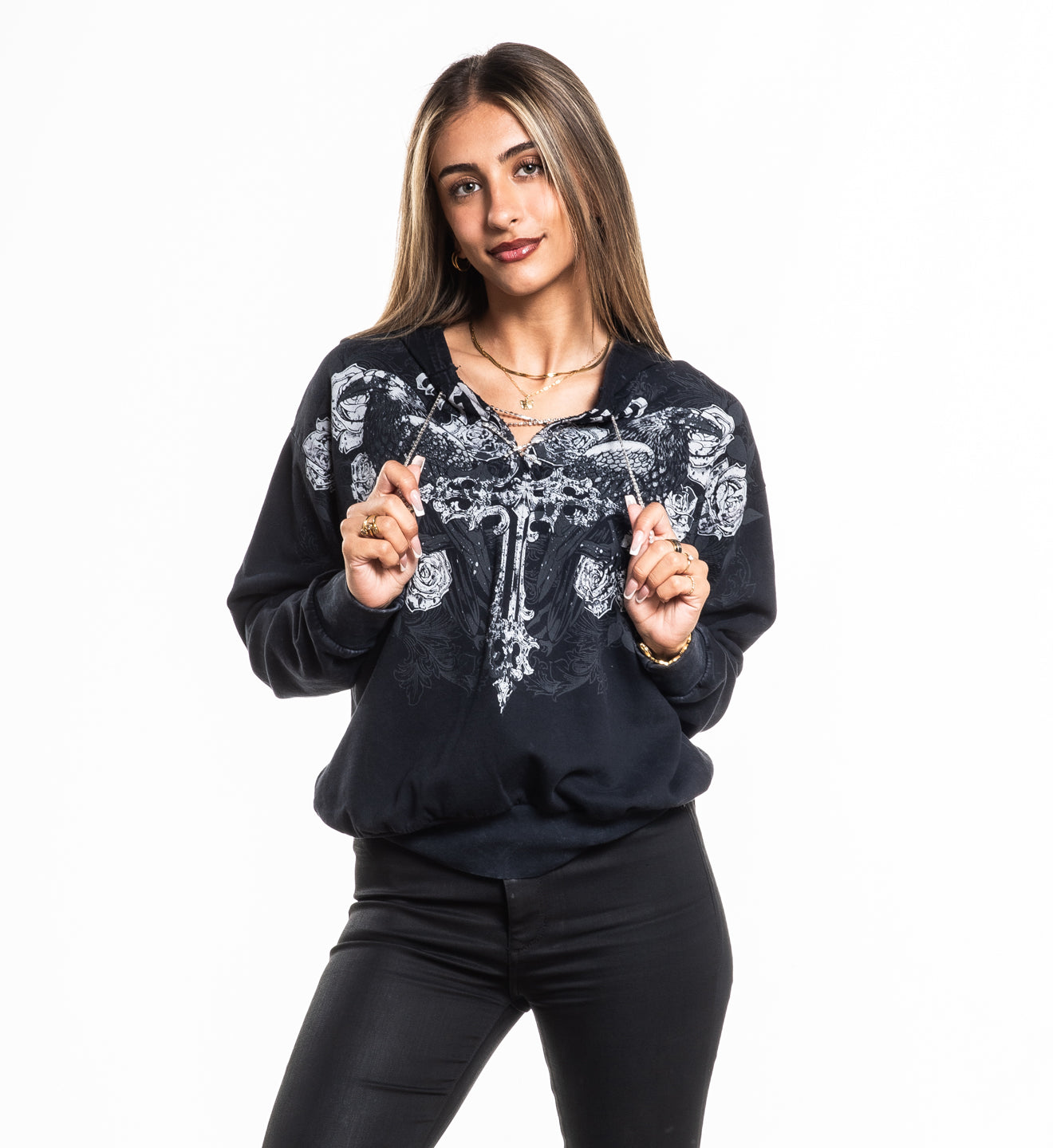 Rumination Tie up Hood