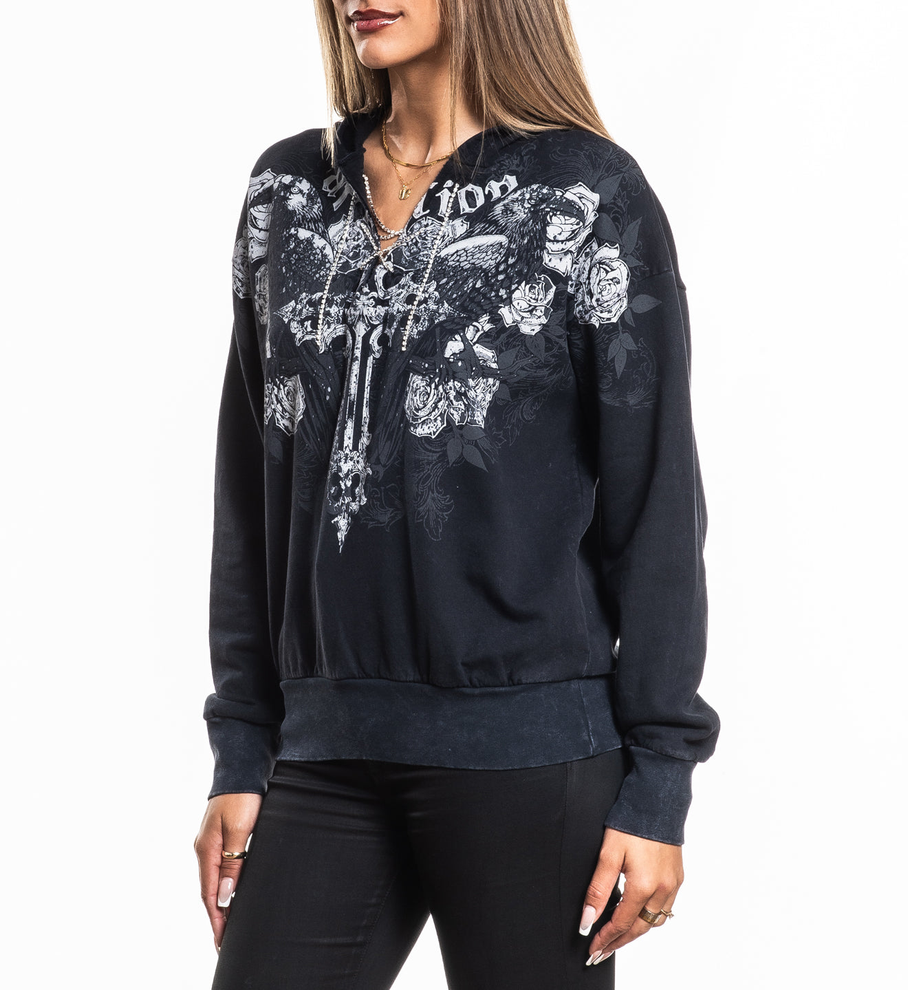 Rumination Tie up Hood