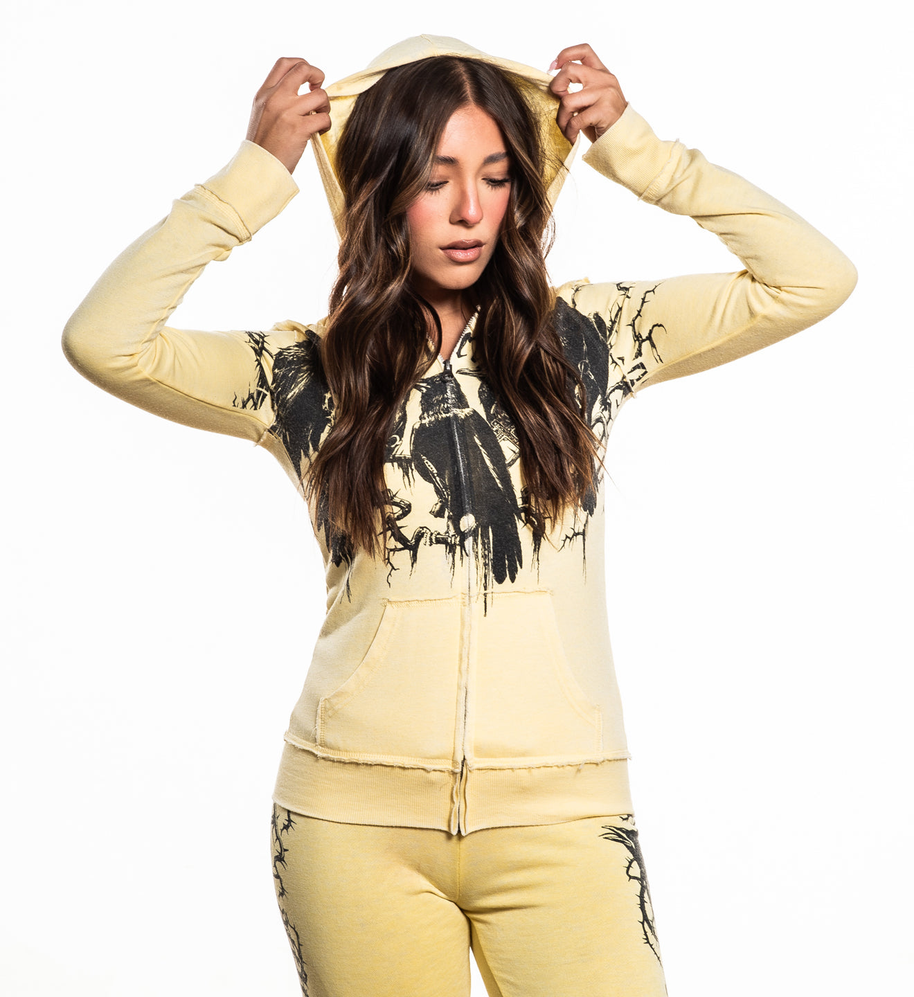Crows Burnout Hoodie