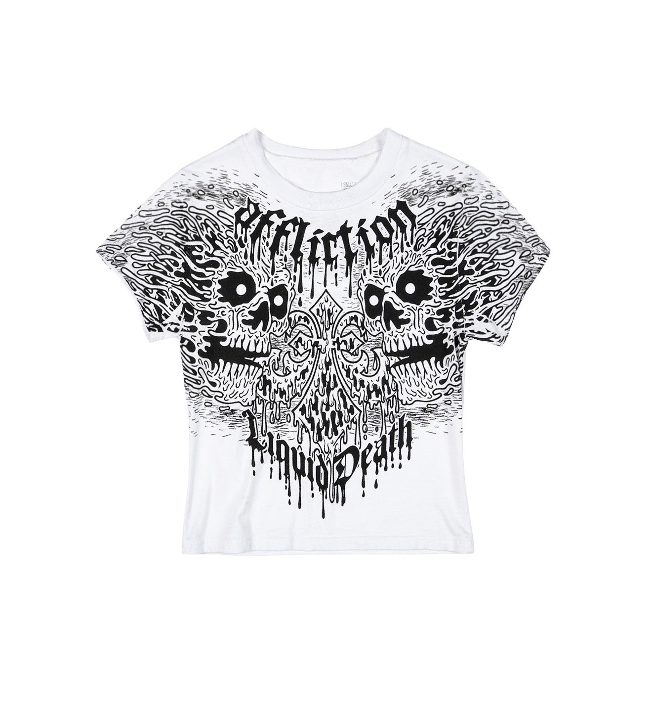 Liquid Death Skulls Baby Tee