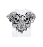 Liquid Death Skulls Baby Tee