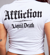Liquid Death Skulls Baby Tee