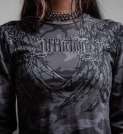 Whispering Thoughts LS Crop Tee