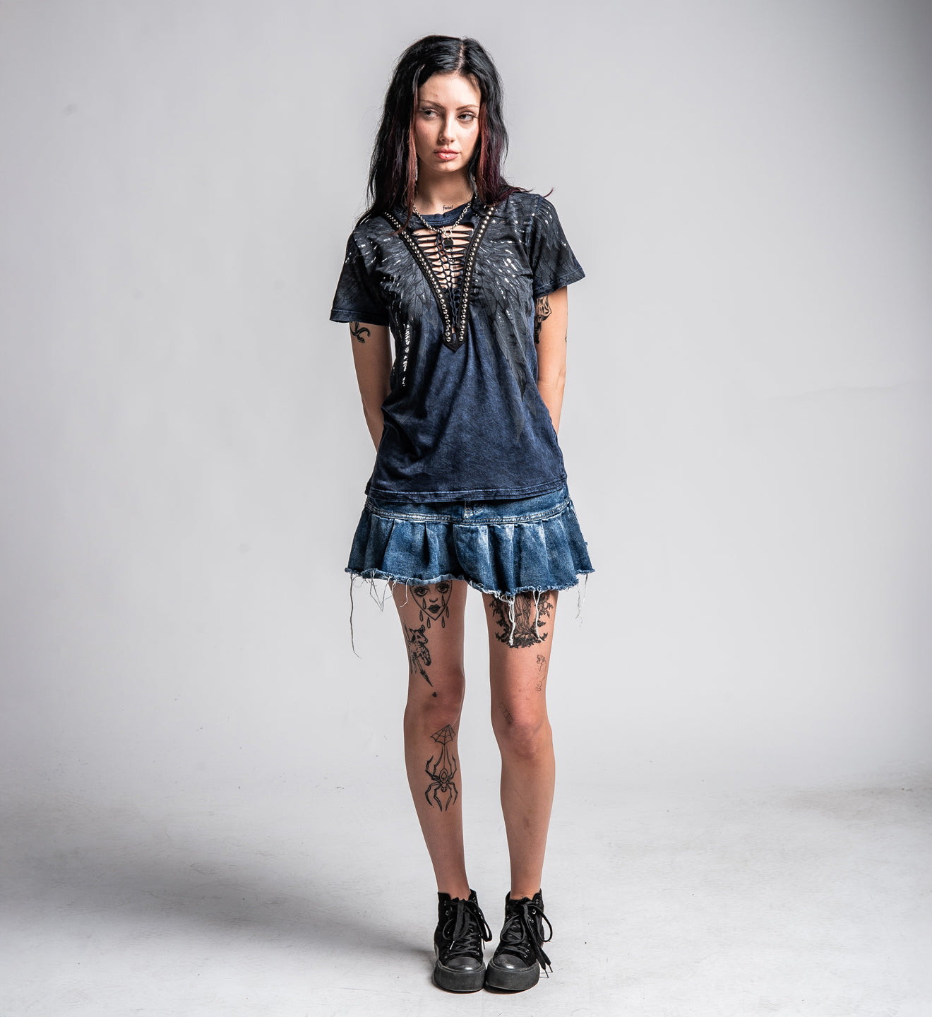 Age Of Winter Short Sleeve V Neck
