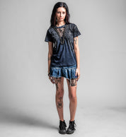 Age Of Winter Short Sleeve V Neck