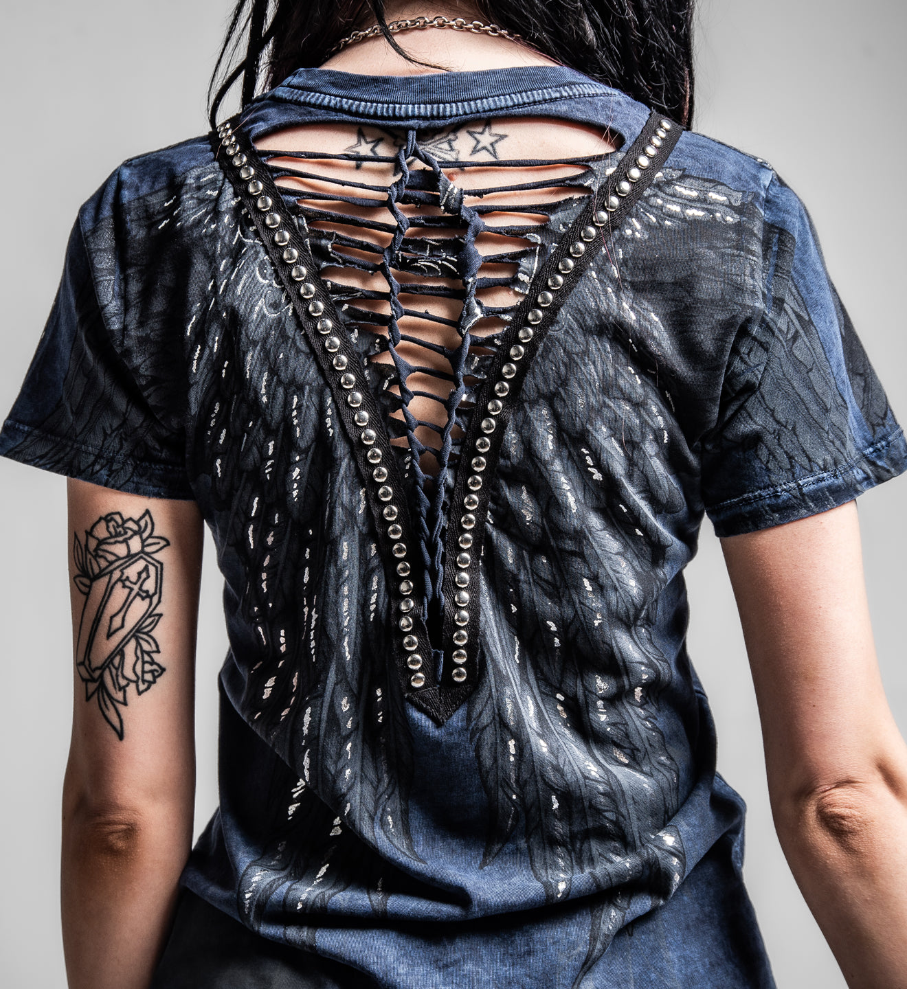 Age Of Winter Short Sleeve V Neck