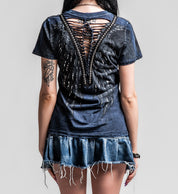 Age Of Winter Short Sleeve V Neck