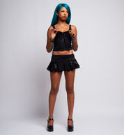Flaming Dragon Lace Up Tank