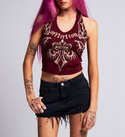 Skeleton Cropped Halter