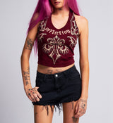 Skeleton Cropped Halter