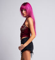Skeleton Cropped Halter