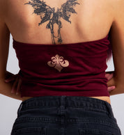 Skeleton Cropped Halter