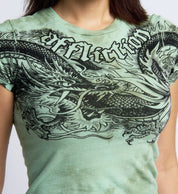 Flaming Dragon Baby Tee