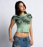 Flaming Dragon Baby Tee