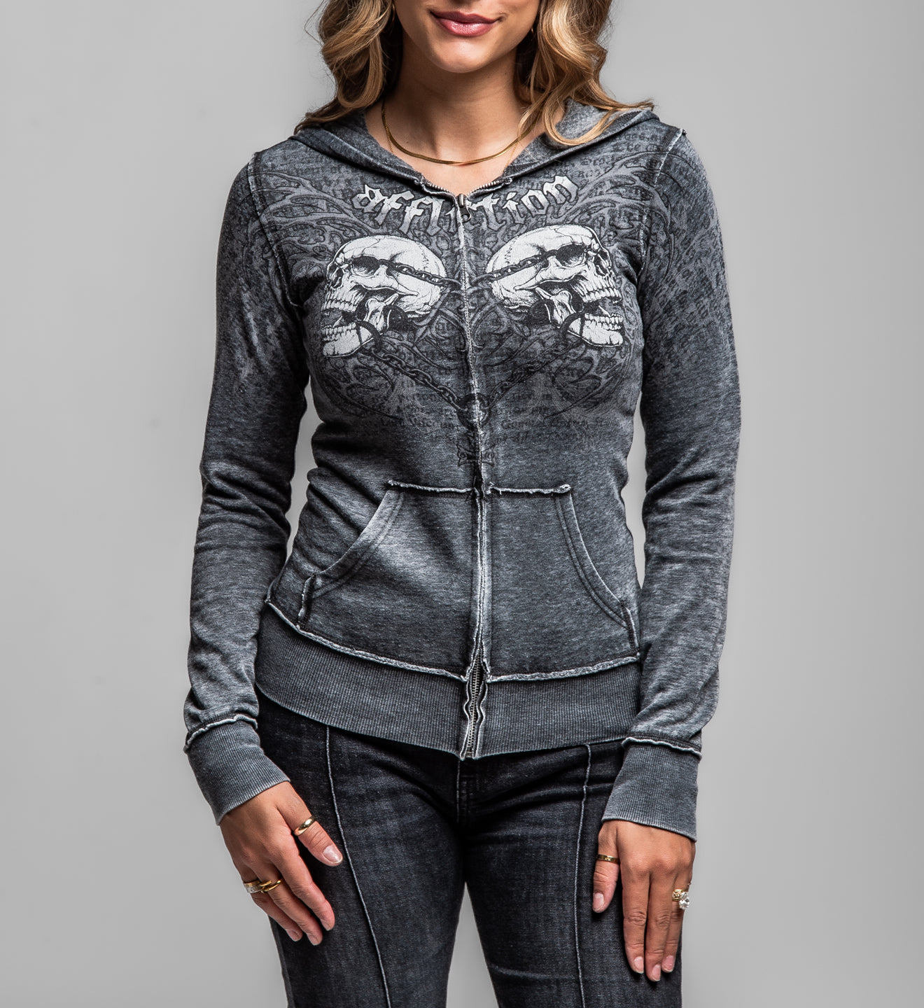 Collapse Burnout Zip Hoodie