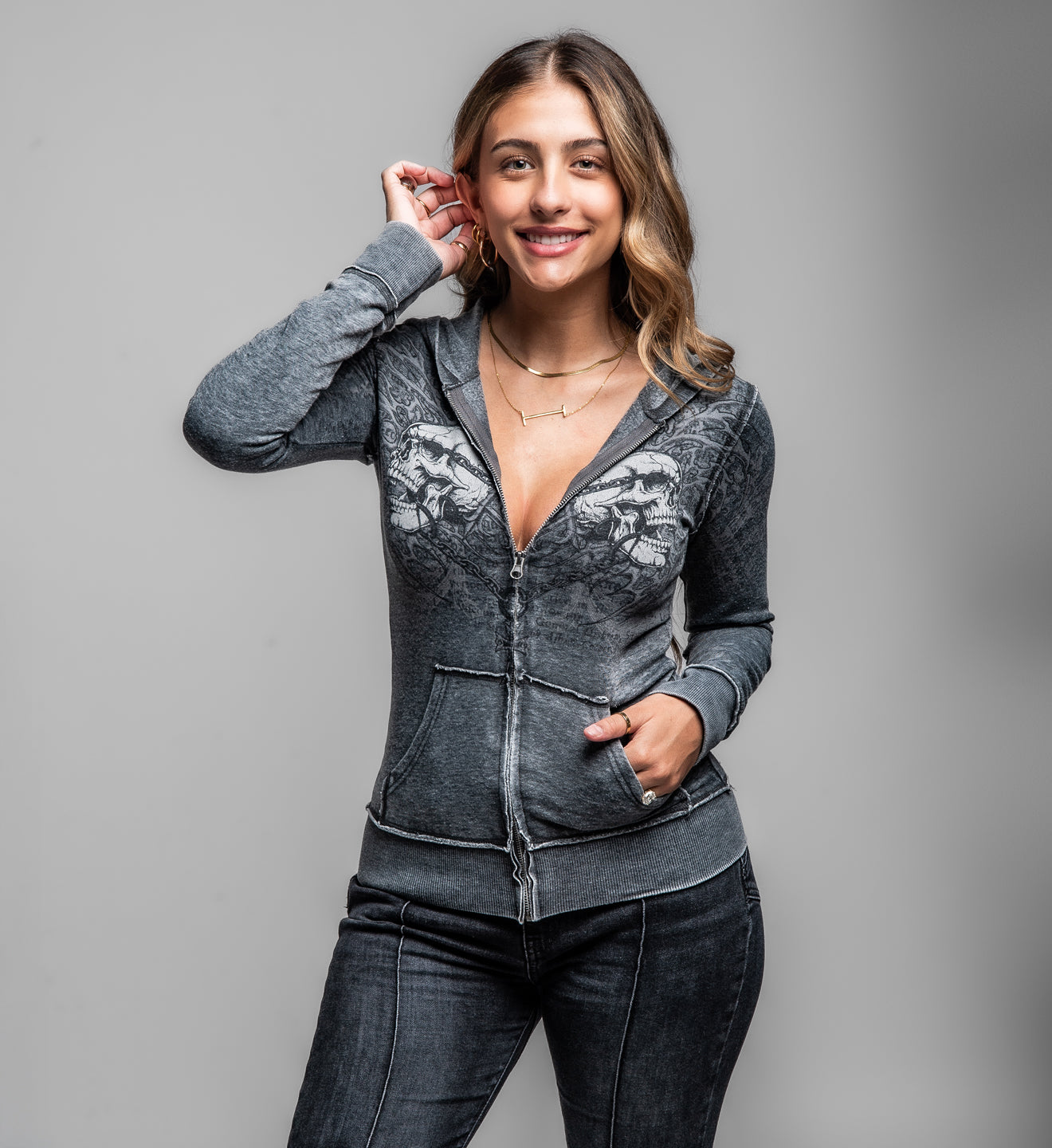 Collapse Burnout Zip Hoodie