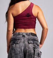 Headstone One Shoulder Tank